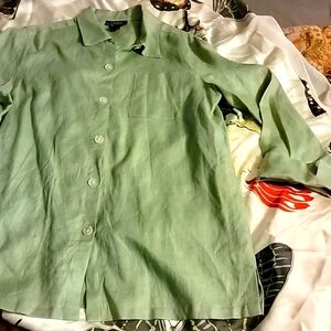 100% linen Tunic style blouse by Lauren